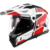 Kask LS2 MX702 Pioneer II Hill White Red