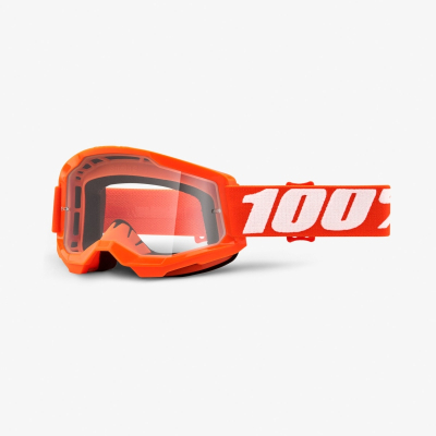 Gogle 100 Procent STRATA 2 Orange  Clear  Lens