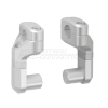 Zestaw Podwyższający Kierownicę 28mm Podwyższenie 50-60mm Regulacja Odchylenia Silver
