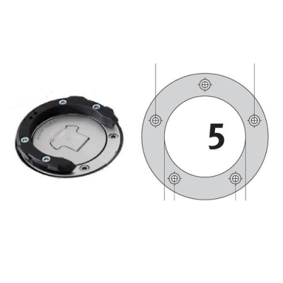 Tankring Evo Sw-Motech 5 Śrub Bmw F 650 St/Enduro Black