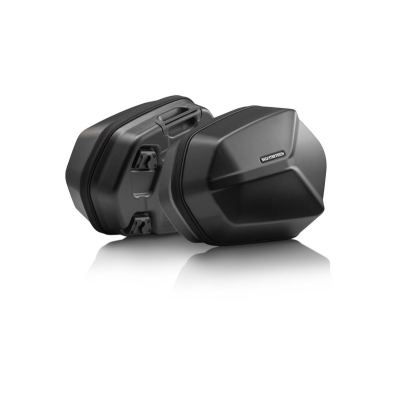 Zestaw Kufrów Bocznych Aero Abs I Stelaży Sw-Motech Ducati Multistr 1200/1260/950(15-) Black 2x25l