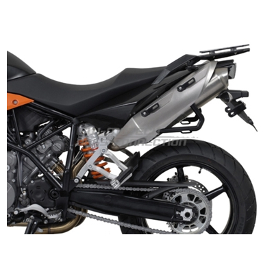 Zestaw Kufrów Bocznych Trax Adv I Stelaży Sw-Motech Ktm 990 Sm/Sm-T/Sm-R/950 Sm Black 37/37l