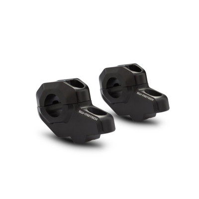 Zestaw Podwyższający Kierownicę 22mm Podwyższenie 30mm Przesunięcie 21mm Black Sw-Motech