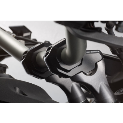 Zestaw Podwyższający Kierownicę 22mm Podwyższenie 30mm Przesunięcie 21mm Black Sw-Motech