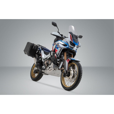Zestaw Kufrów Bocznych Trax Adv I Stelaży Sw-Motech Honda Crf1100l Af Black 45/37l