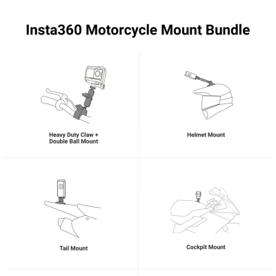 Kamera Insta360 X3 - zestaw motocyklowy