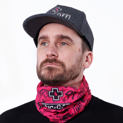 Komin na szyję Muc-Off koloru pink punk