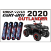 Osłony Amortyzatorów Can-Am Outlander Czarno Czerwone Amortyzatory Fox