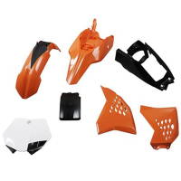Komplet Plastików Polisport Ktm Sx 65 '12-'15 Zestaw Zawiera Osłonę Amortyzatora Tył (8905600001) Kolor Pomarańczowy Czarny Oem