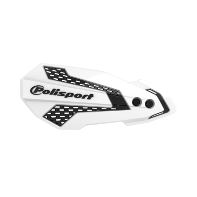 Osłony Rąk Polisport (Listki) Model Mx Flow Z Uniwersalnym Zestawem Montażowym Husqvarna Te/Fe '22; Gas Gas Ec/Ec-F '21-'23 Kolor Biały Czarny