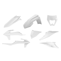 Komplet Plastików Polisport Ktm Exc/Exc-F/Tpi '20-'22 Kolor Biały