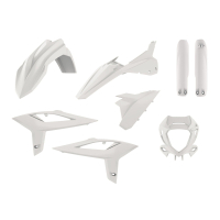 Komplet Plastików Polisport Beta Rr 2t/4t '20-'22 W Zestawie Osłona Lampy (8667300001) I Osłony Amortyzatorów (8425700001) Kolor Biały Oem