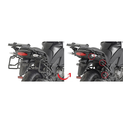 Stelaż Kufrów Bocznych Szybkiego Montażu Monokey Side Kawasaki Versys 1000 (15-16)