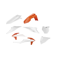 Komplet Plastików Polisport Ktm Sx/Sx-F '19-'22 W Zestawie Tablica Przednia (8574200001) Kolor Biały Pomarańczowy Oem