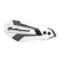 Osłony Rąk Polisport (Listki) Model Mx Flow Z Uniwersalnym Zestawem Montażowym Husqvarna Te/Fe/Tx/Fx '18-'21 Kolor Biały Czarny