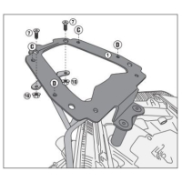 Stelaż Kufra Centralnego Yamaha X- 400 (18) (Bez Płyty)