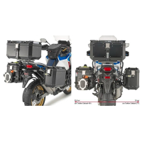 Stelaż Kufrów Bocznych Monokey  Side Honda Crf 1100l Africa Twin Adventure Sports (20) - Pod Kufry  K'force Alu