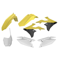Komplet Plastików Polisport Suzuki Rmz 250 '19-'23; Rmz 450 '18-'23 Kolor Oem Żółty