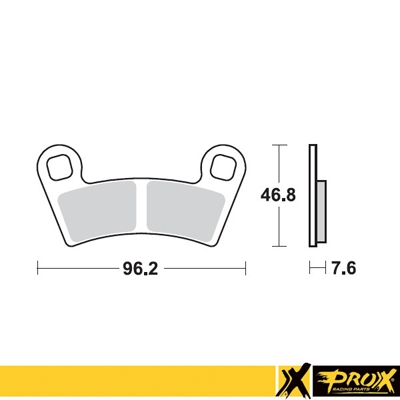 Klocki Hamulcowe Prox Kh456 Polaris 450/525 Outlaw '08-11 Przód