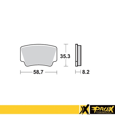 Klocki Hamulcowe Prox Kh463 Ktm 450/505/525 Sx/Xc Atv '08-12 Tył