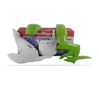 Komplet Plastików Polisport Kawasaki Kx 65 '00-'22 W Zestawie Tablica Przednia (8661500010) Kolor Zielono Biały Oem