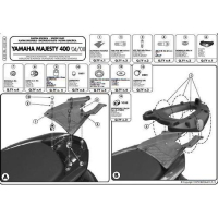 Stelaż Kufra Centralnego Yamaha Majesty 400 (04-14) ( Z Płytą Monolock )