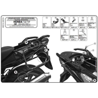 Stelaż Kufrów Bocznych Szybkiego Montażu Monokey Side Honda Cbf 500/600/1000