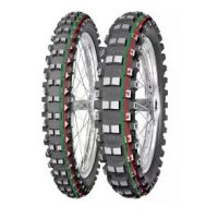 Opona Mitas 110/90-19 Terra Force Mx-Mh Medium/Hard 62m Tt (Czerwony/Zielony Pasek) Tył Dot 2022 (Dot:Dcdd) (27552)