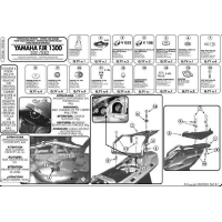 Stelaż Kufra Centralnego Yamaha Fjr 1300 (01-05) ( Z Płytą Monokey )