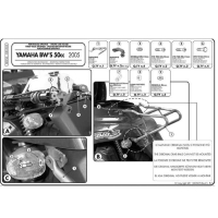 Stelaż Kufra Centralnego Yamaha Bws 50 (05-15), Mbk Booster 50 (05-14) ( Bez Płyty )