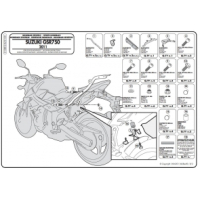 Stelaż Kufra Centralnego Suzuki Gsr 750 (11-15) ( Bez Płyty )