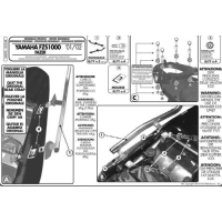 Stelaż Kufra Centralnego Yamaha Fzs 1000 Fazer (01-05) ( Bez Płyty )