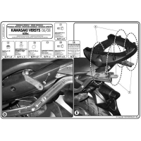 Stelaż Kufra Centralnego Kawasaki Versys 650 (06-09) ( Bez Płyty )