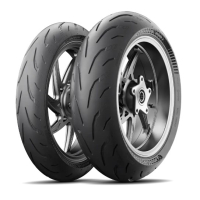 Komplet Opon Michelin (Cai871271/23) 110/70zr17 Power 6 (54w) M/C Tl Przód Dot 2023 + (Cai534403/22) 140/70zr17 Power 6 (66w) M/C Tl Tył Dot 2022 + Ku