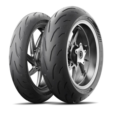 Komplet Opon Michelin (Cai871271/23) 110/70zr17 Power 6 (54w) M/C Tl Przód Dot 2023 + (Cai534403/23) 140/70zr17 Power 6 (66w) M/C Tl Tył Dot 2023 + Ku