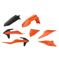 Komplet Plastików Polisport Ktm Exc/Exc-F Tpi '20-'22 Kolor Pomarańczowy Czarny