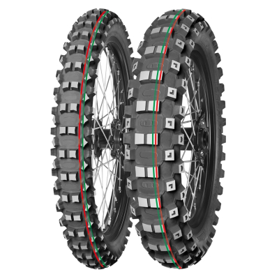 Opona Mitas 110/90-19 Terra Force Mx-Mh Medium/Hard 62m Tt (Czerwony/Zielony Pasek) Tył Dot 2022 (Dot:Jvdd/Dxdd/Dcdd/Dtdd/Dddd/Dpdd/Dmdd) (26798)