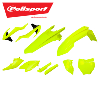Komplet Plastików Polisport Ktm Sx/Sx-F '16-'18 W Zestawie Tablica Przednia (8664900005) I Osłony Amortyzatorów (8398600009) Kolor Żółty Fluo