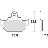 Klocki hamulcowe TRW MCB 550