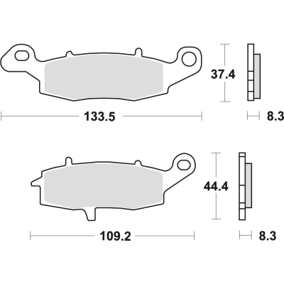 Klocki hamulcowe TRW MCB 681 SV