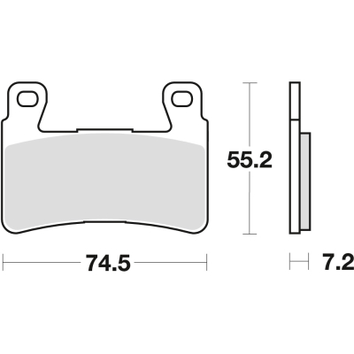 Klocki hamulcowe TRW MCB 703 SV - Honda