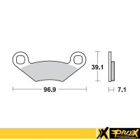 Klocki Hamulcowe Prox Kh159 Polaris Sportsman / Scrambler / Outlaw / Xplorer / Trail Blazer / Trail Boss