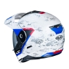 Kask HJC C80 Bult biało-czerwono-niebieski
