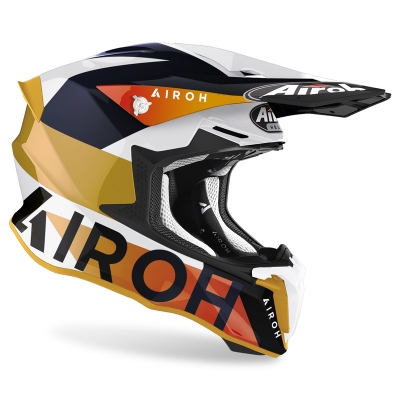 Kask Airoh Twist 2.0 Lift biało-niebieski matt