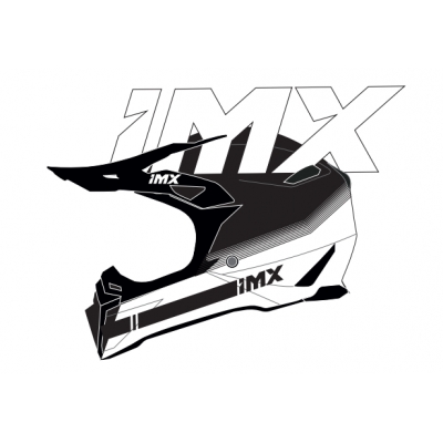 Kask IMX FMX-02 czarno-biały