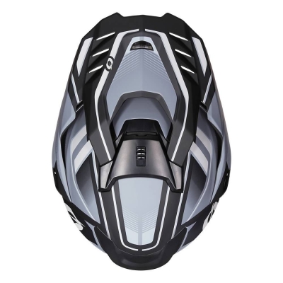 Kask dual O'neal D-SRS Solid czarno-szary