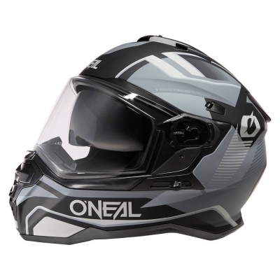 Kask dual O'neal D-SRS Solid czarno-szary