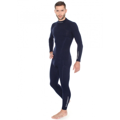 Spodnie Termoaktywne Brubeck Extreme Wool Granatowe