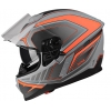 Kask Lazer Rafale Hexa titan grey - red