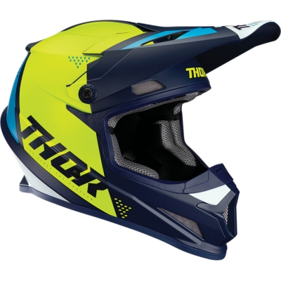 Kask Thor Sector Blade niebiesko-żółty